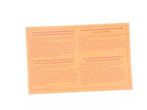 ES#12612 - 01290150777 - LABEL - Genuine BMW - BMW