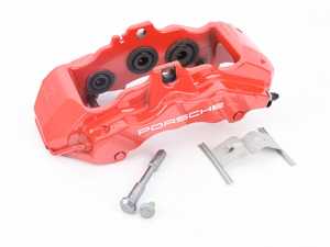 ES#1499338 - 99735143210 - Front Brake Caliper - Red - Right side fitment - Genuine Porsche - Porsche