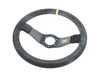 ES#3192145 - OD/1951 - Rally Racing Steering Wheel - Black/Yellow Suede - Black leather 2 spoke steering wheel with yellow reference mark. - OMP - BMW