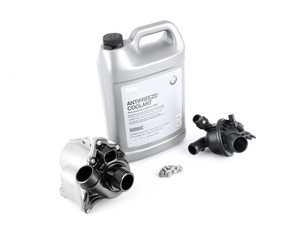 ES#3659484 - 11517632426KT-1 - Water Pump And Thermostat Kit - Includes everything you need to replace your water pump and thermostat using Genuine BMW components - Genuine BMW - BMW