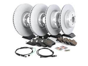 ES#3478032 - 341167890KT2 - Front And Rear Brake Service Kit - Featuring Genuine BMW rotors with Brembo pads - Assembled By ECS - BMW