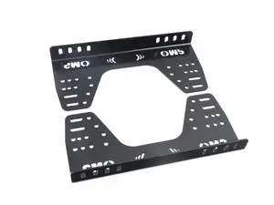 Steel low brackets - 16 holes | Black