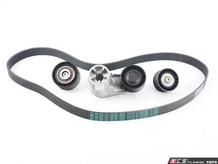 ES#3658438 - 112876286591KT - Accessory Belt Service Kit - Includes belt, tensioner and idler pulleys - Genuine BMW - BMW