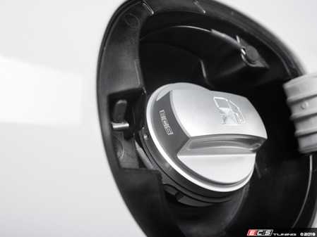 ES#3677062 - 022506ECS0101 - Billet Fuel Cap Cover - Clear Anodized - Upgrade your gas cap to our gorgeous CNC-machined aluminum cover. Easily installs over your existing cap! - ECS - Audi Volkswagen Porsche