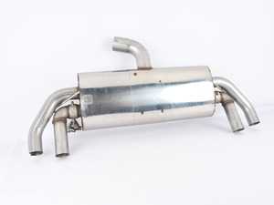 ES#3129650 - SSXAU577 - Cat-Back Exhaust System - Resonated - 3" stainless steel with quad oval polished tips - Milltek Sport - Audi