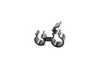 ES#467881 - N10303001 - Swiveling retaining bracket - Holds coolant hoses in place - Genuine Volkswagen Audi - Volkswagen