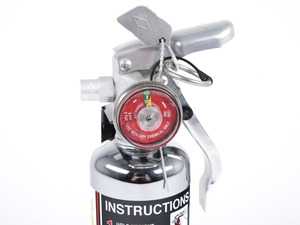 ES#3675612 - fe10mx100c - 1.4lb HalGuard Clean Agent - Black - (NO LONGER AVAILABLE) - Chrome HalGuard Clean Agent fire extinguisher - Rennline - 