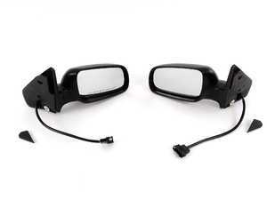 ES#2130381 - 1j1898141 - Matte Black Mirror Set  - Complete replacement mirrors for your MKIV with a matte black finish - Assembled By ECS - Volkswagen