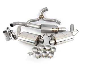 ES#3638740 - SSXVW443 - 3.0" Resonated (Quieter) Cat-Back - With Polished GT-100 Trims - Get the sound and look you want! - Milltek Sport - Volkswagen