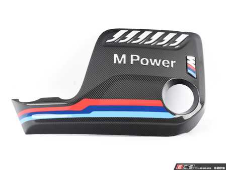 ES#3198142 - 11122413815 - Carbon fiber engine cover - Beautiful carbon fiber replacement for the factory plastic cover - Genuine BMW M Performance - BMW
