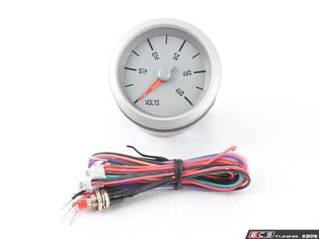 ES#3551016 - 7472 - Volts (Peak/Warn)  - (NO LONGER AVAILABLE) - Add factory looking silver and amber/red gauges to your MINI cooper - Marshall - 