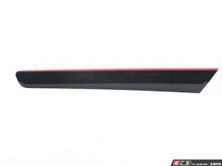 ES#2806431 - 5C6867439CLXW - Door Trim Molding - Tornado Red/Black - Left - Genuine Volkswagen Audi - Volkswagen