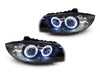 ES#3677869 - HLB1E82DPABLKLED - Angel Eye Projector Headlights - Black - (NO LONGER AVAILABLE) - Pair of new Angel Eye projector headlights with Black housings for increased style - Depo - 