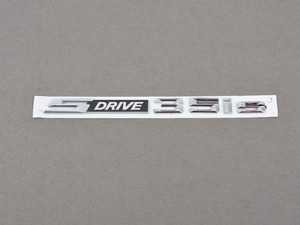 ES#2144862 - 51147269063 - Model Emblem - S Drive 35Is - Genuine BMW - BMW