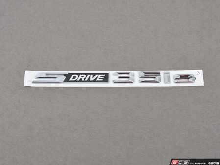 ES#2144862 - 51147269063 - Model Emblem - S Drive 35Is - Genuine BMW - BMW