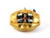 ES#2137037 - 34216786743 - Rear BMW Performance Caliper - Left - Gold, featuring "BMW" - Genuine BMW M Performance - BMW
