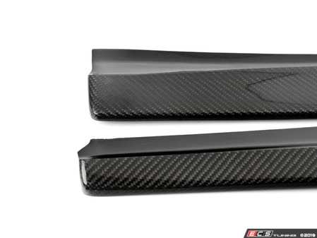 ES#3493346 - E92ECSM3SIDESPL - Carbon Fiber Side skirt Splitters - E92/E93 - Give your non-M BMW an aggressive, low look with gloss carbon fiber side skirt splitters - ECS - BMW