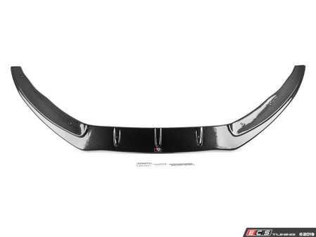 ES#3491635 - AU-RS5F-1-FD1CLR - Front Splitter - Carbon Look / With Red Stripe  - Transform the look of your vehicle - Maxton Design - Audi