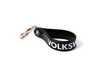 ES#2136907 - 18930 - VW Loop Keychain - Black - (NO LONGER AVAILABLE) - Flexible black keytag with "Volkswagen" logo  - DriverGear - 