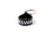 ES#2136907 - 18930 - VW Loop Keychain - Black - (NO LONGER AVAILABLE) - Flexible black keytag with "Volkswagen" logo  - DriverGear - 
