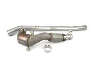 ES#3129647 - SSXAU583 - 3" Large Bore Downpipe - Featuring Milltek Sport Hi-Flow sports cat, designed for Milltek's 3" cat-back systems. - Milltek Sport - Audi