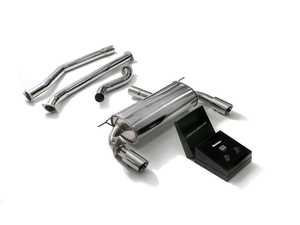 ES#3675801 - BF33B-DS11C - ARMYTRIX Stainless Steel Valvetronic Catback Exhaust System  - This valved cat back system features wireless remote control and dual chrome silver tips. - Armytrix - BMW