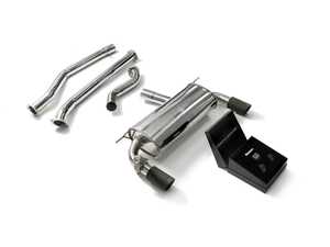 ES#3675802 - BF33B-DS11M - Stainless Steel Valvetronic Catback Exhaust System  - This valved cat back system features wireless remote control and dual matte black tips. - Armytrix - BMW