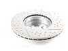 ES#59967 - 34116786392 - Performance Brake Rotor - Priced Each - Cross drilled and slotted brake disc (338x26) - Genuine BMW M Performance - BMW