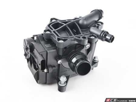 ES#3198177 - 11537644811 - Thermostat with Housing and Gasket - OEM replacement thermostat with housing and gasket for B46 and B48. - Genuine BMW - BMW