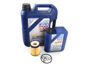 ES#3678230 - 2701800109KT1 - Liqui Moly Leichtlauf Oil Service Kit (5w-40) - Includes Hengst filter and Liqui Moly Leichtlauf High Tech 229.5 Spec oil - Assembled By ECS - Mercedes Benz