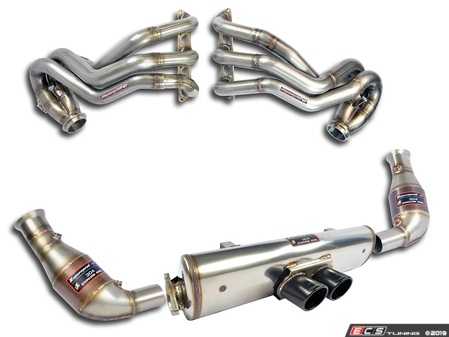 ES#3690183 - 244526KT - 997.2 GT3 Performance Exhaust System - Long tube headers, HJS Motorsport large volume race catalytic converters and a muffler with integrated Helmoltz-resonator chamber - Supersprint - Porsche