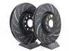 ES#522187 - GD7421 - Front Slotted & dimpled Brake Rotors - Pair (345x30) - Upgrade to a slotted & dimpled rotor for improved braking - EBC - Volkswagen