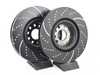 ES#522187 - GD7421 - Front Slotted & dimpled Brake Rotors - Pair (345x30) - Upgrade to a slotted & dimpled rotor for improved braking - EBC - Volkswagen