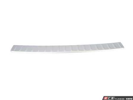 ES#3554572 - 5G9061195BA7W - Edge Protection Strip - Brushed aluminum - Brushed Aluminum protective strip for the top of your rear bumper cover - Genuine Volkswagen Audi - Volkswagen