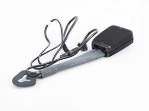 ES#2205140 - 5C6857755CYLZ - Front Seat Belt - Left - Satin Black / Fire Red - Genuine Volkswagen Audi - Volkswagen