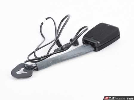 ES#2205140 - 5C6857755CYLZ - Front Seat Belt - Left - Satin Black / Fire Red - Genuine Volkswagen Audi - Volkswagen