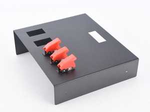 ES#3448728 - E36-CC-2W-E-3TS - E36 Center Console Panel - Includes 2 window switch cutouts, ES cutout, and 3 toggle switches - MKAH Motorsports - BMW