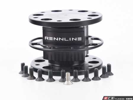 ES#2840089 - I18BLACK - Steering Wheel Quick Disconnect - Black - Rennline style and design to give you the highest quality quick release hub on the market - Rennline - Audi BMW Volkswagen Mercedes Benz MINI Porsche