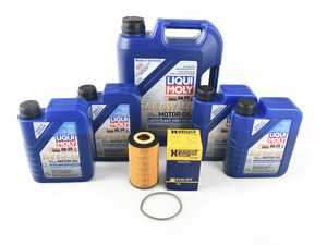 ES#3690674 - 99610722553KT22 - Liqui Moly Leichtlauf Oil Service Kit (5w-40) - Includes Hengst filter and Liqui Moly Leichtlauf High Tech A40 Spec oil - Assembled By ECS - Porsche