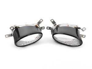 ES#3449119 - 4g8253824aktKT - Black Chrome Exhaust Tips - Set Of Two - Add some style to your factory exhaust with these exhaust tips - Genuine Volkswagen Audi - Audi
