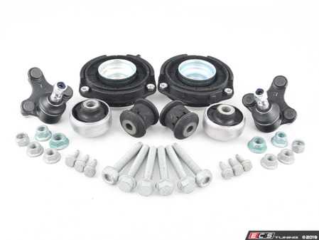 ES#2973152 - 5C0407183AKT - Front Suspension Refresh Kit - Stage 1 - Includes strut mounts, ball joints, front control arm bushings and necessary hardware - Assembled By ECS - Volkswagen