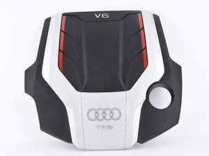 ES#3497184 - 06M103925P - Engine Cover - Full replacement engine beauty cover - Includes push-on connectors, Audi rings, and emblems - Genuine Volkswagen Audi - Audi