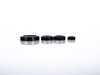 ES#3638605 - 023770ECS07-02KT - Audi B9 Billet Aluminum Control Ring Kit - SMOOTH - Black Anodized Large MMI - Set of four billet aluminum trim rings for your climate control, MMI, and volume knobs. - ECS - Audi