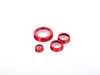 ES#3638606 - 023770ECS07-03KT - Audi B9 Billet Aluminum Control Ring Kit - SMOOTH - Red Anodized Large MMI - Set of four billet aluminum trim rings for your climate control, MMI, and volume knobs. - ECS - Audi