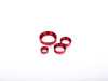 ES#3638606 - 023770ECS07-03KT - Audi B9 Billet Aluminum Control Ring Kit - SMOOTH - Red Anodized Large MMI - Set of four billet aluminum trim rings for your climate control, MMI, and volume knobs. - ECS - Audi