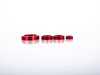ES#3638606 - 023770ECS07-03KT - Audi B9 Billet Aluminum Control Ring Kit - SMOOTH - Red Anodized Large MMI - Set of four billet aluminum trim rings for your climate control, MMI, and volume knobs. - ECS - Audi