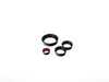 ES#3638608 - 023770ECS08-02KT - Audi B9 Billet Aluminum Control Ring Kit - NOTCHED - Black Anodized Large MMI - Set of four billet aluminum trim rings for your climate control, MMI, and volume knobs. - ECS - Audi
