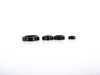 ES#3638608 - 023770ECS08-02KT - Audi B9 Billet Aluminum Control Ring Kit - NOTCHED - Black Anodized Large MMI - Set of four billet aluminum trim rings for your climate control, MMI, and volume knobs. - ECS - Audi