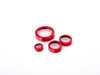 ES#3638609 - 023770ECS08-03KT - Audi B9 Billet Aluminum Control Ring Kit - NOTCHED - Red Anodized Large MMI - Set of four billet aluminum trim rings for your climate control, MMI, and volume knobs. - ECS - Audi