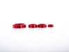 ES#3638609 - 023770ECS08-03KT - Audi B9 Billet Aluminum Control Ring Kit - NOTCHED - Red Anodized Large MMI - Set of four billet aluminum trim rings for your climate control, MMI, and volume knobs. - ECS - Audi